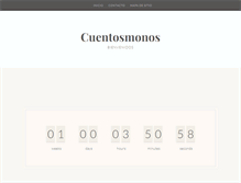 Tablet Screenshot of cuentosmonos.com